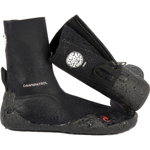 2026 Rip Curl Junior Dawn Patrol 3mm Round Toe Zip Wetsuit Boots WBO1AJ - Black